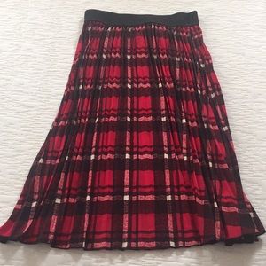 LulaRoe High Waisted Plaid Skirt